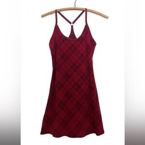 Outdoor Voices Red Plaid Mini Dress